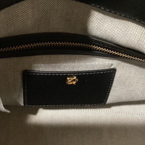 Donna Karan Cashmere Black Leather Tote - Picture 13 of 15